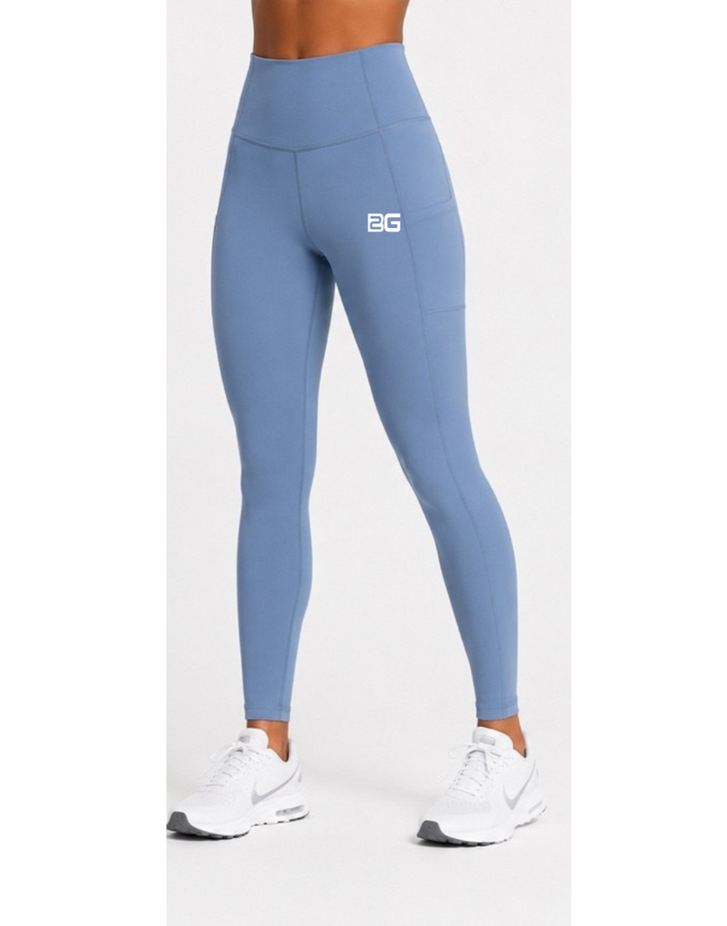 B2G Women's Athletic Leggings - Blue